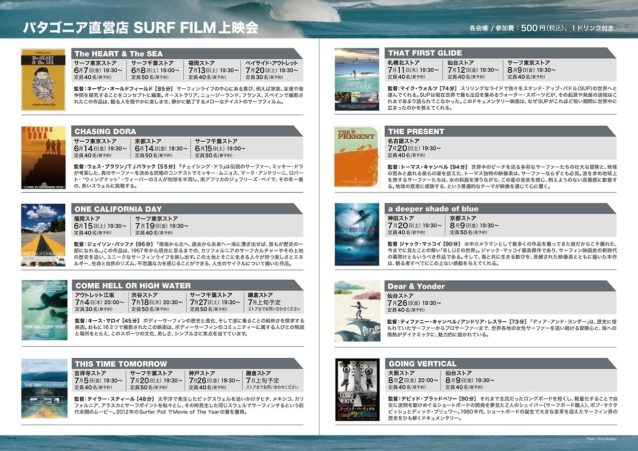パタゴニア直営店 – サーフフィルム上映会