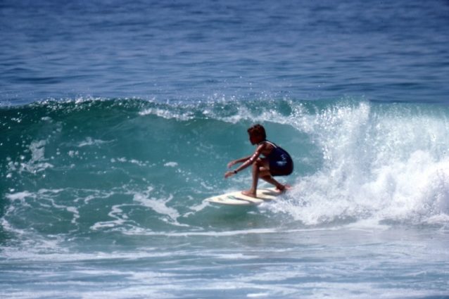 シップレックでパワーゾーンをキープする13歳の僕。Photo: Curren Archive