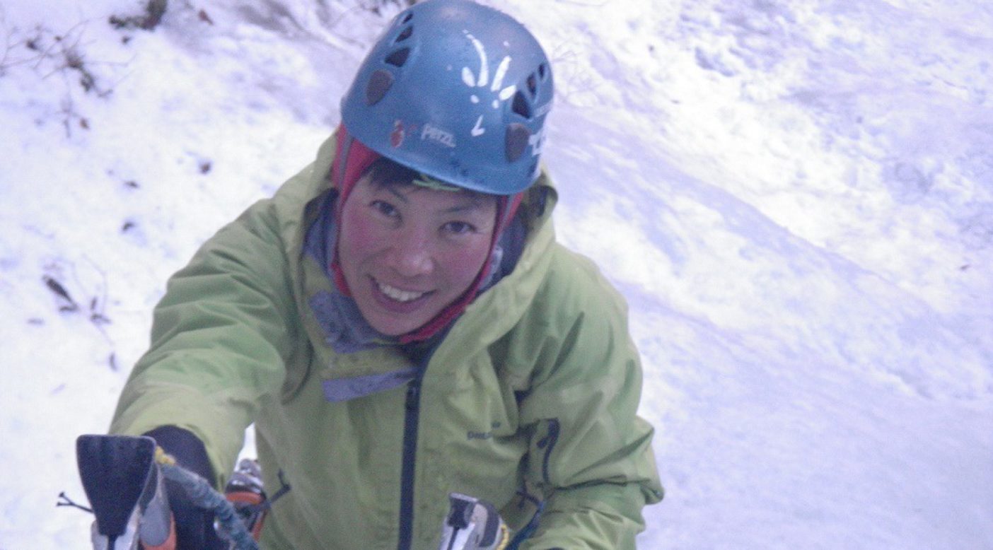 南アルプスでのアイスクライミング 2012年2月。 写真:鈴木啓紀