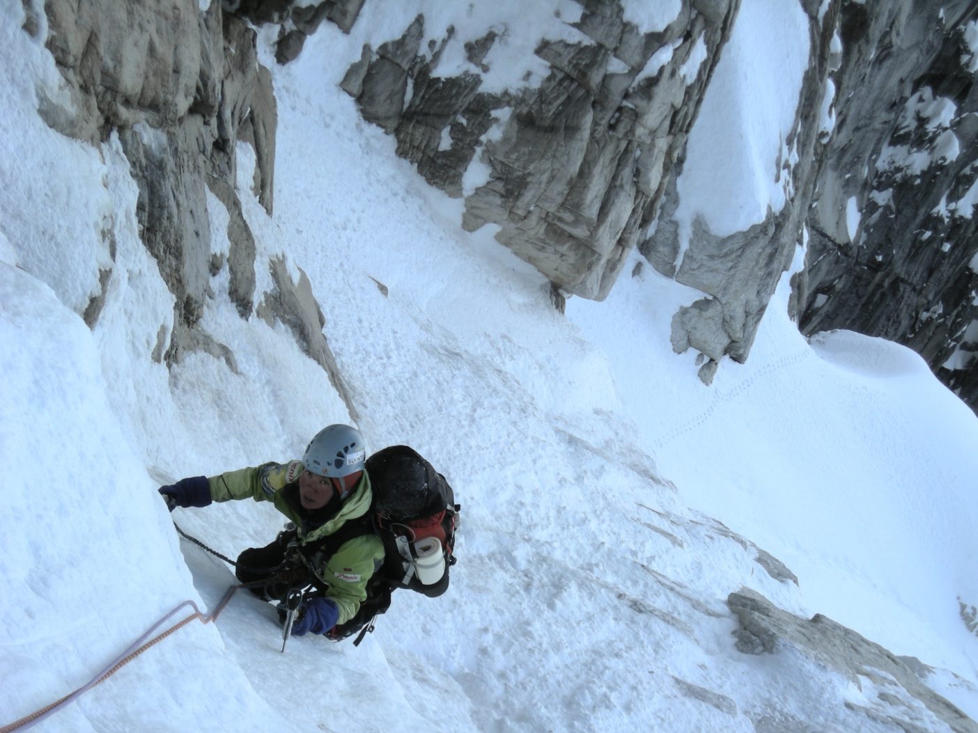 アラスカ、グローブナー東壁 2008年5月 写真:鈴木啓紀