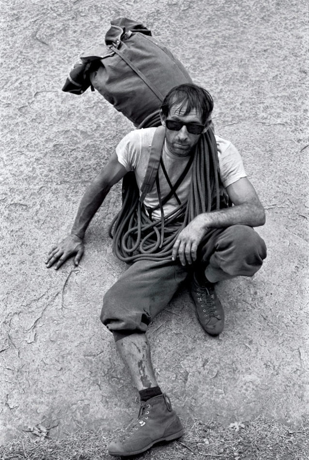 「ティサック」初登後のロイヤル・ロビンス。カリフォルニア州ヨセミテ。1969年 Photo: Glen Denny