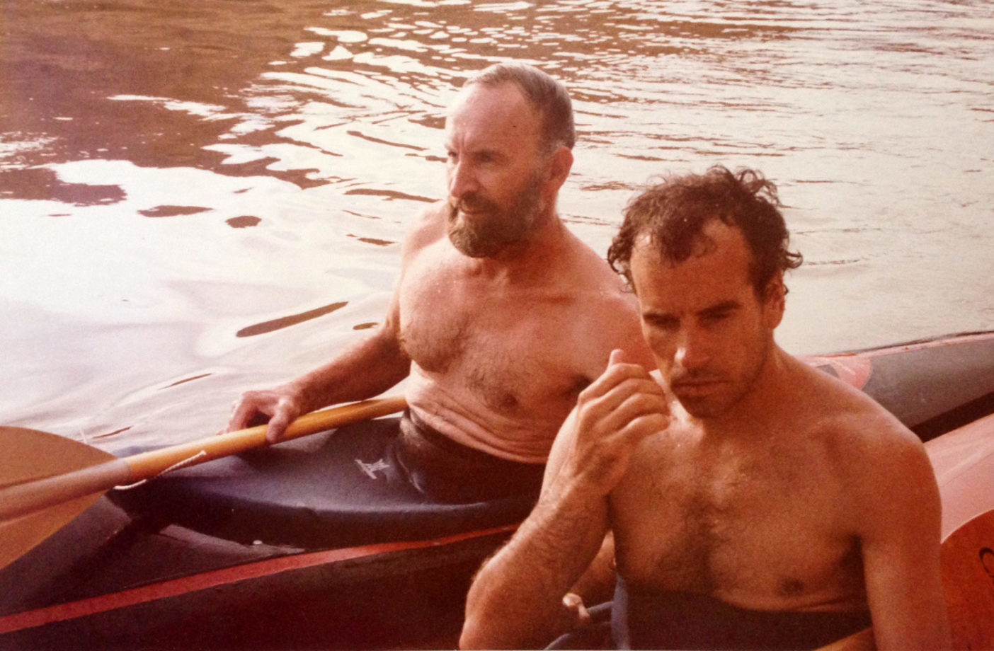 1979年のロイヤル・ロビンス(左)とダグ・トンプキンス。Photo: Karen Chamberlin