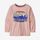 ベビー・ロングスリーブ・グラフィック・オーガニック・Tシャツ - Fitz Roy Flurries: Seafan Pink (FFSE) (60370)