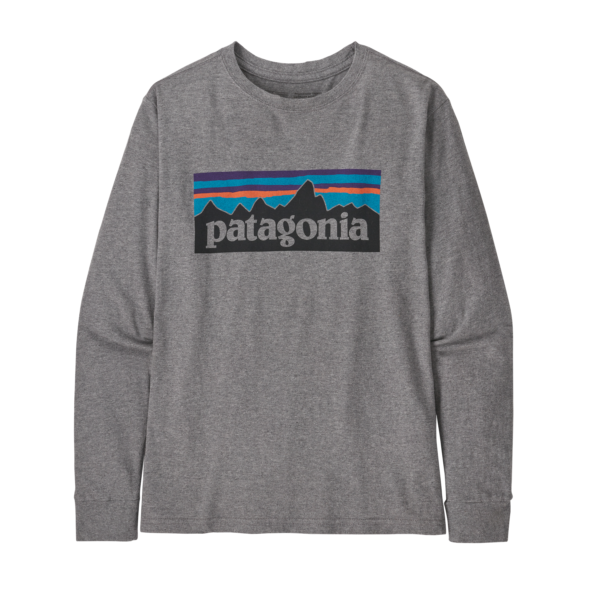 パタゴニア Patagonia キッズ・ロングスリーブ・リジェネラティブ・オーガニック・サーティファイド・コットン・グラフィック・Tシャツ PLOG M